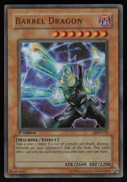 Barrel Dragon MRD-126 1st Edition Ultra Rare YU-GI-OH - Image 1