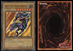 Gaia The Fierce Knight LOB-006 1st Edition Ultra Rare GLOSSY YU-GI-OH - Image 3