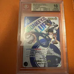 BGS 10 Monkey.D.Luffy (Dodgers x ONE PIECE) EB02-010 Dodgers Luffy Promo Card - Image 1