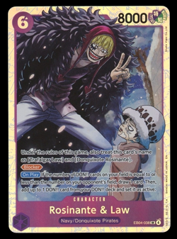 ONE PIECE ROSINANTE & LAW OP14-038 SR THE AZURE SEA'S SEVEN ENGLISH - Image 1