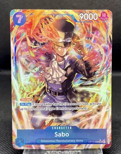 One Piece TCG Sabo (Alternate Art) OP15-046 Adventure on Kami's Island Foil NM - Image 1
