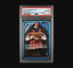 2024 One Piece EN Premium Card Collection Leader #001 Crocodile PSA 10 GEM MINT - Image 1