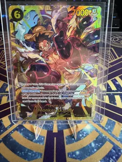 One Piece TCG Monkey.D.Luffy Dressrosa Gear Fourth! SEC Rare OP10 - Image 1