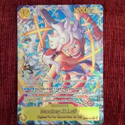 Bandai One Piece Card Game Monkey D. Luffy EB04-061 SEC Holo 10 Cost 12000 Power - Image 2
