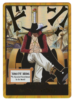 ONE PIECE DON!! GOLD DRACULE MIHAWK OP14 THE AZURE SEA'S SEVEN ENGLISH - Image 1