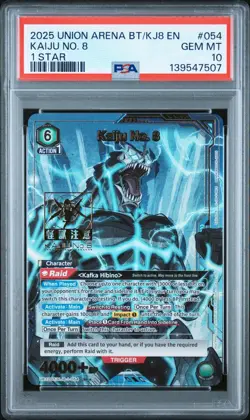 Union Arena TCG Kaiju No 8 Hibino Kafka Alt Art Holo PSA 10 Gem Mint - Image 1