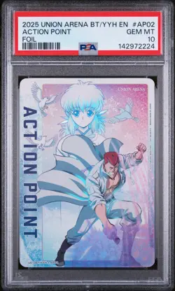 Union Arena TCG Kazuma Action Point Foil Holo PSA 10 Gem Mint Yu Yu Hakusho - Image 1