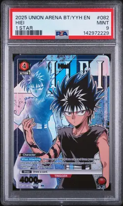 Union Arena TCG Hiei Alt Art Holo PSA 10 Gem Mint Yu Yu Hakusho - Image 1