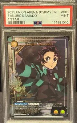Tanjiro Kamado PSA 9 1 One Star Union Arena 2025 Demon Slayer #001 EN - Image 1