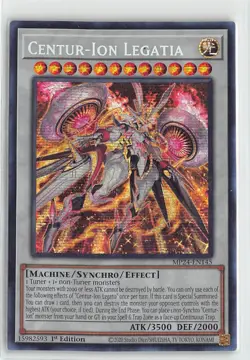 YuGiOh Dueling Mirrors Tins Foil Prismatic Secret #MP24-EN145 Centur-ion Legatia - Image 1
