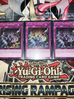 3x Evenly Matched Secret Rare RA01-EN074 Yugioh Playset - Image 1