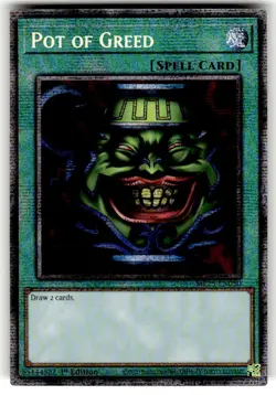 Yugioh! Pot Of Greed Starlight Rare Near Mint 1st Edition MP25-EN050 NM - Image 1
