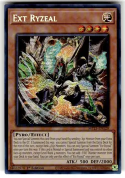 1x (M/NM) - Ext Ryzeal - MP25-EN120 - Prismatic Secret Rare - 1st Edition Yugioh - Image 1