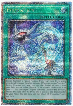 Yugioh Invocation Quarter Century Secret Rare RA04-EN281 Near Mint - Image 1