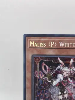 Yugioh! Maliss P White Rabbit MP25-EN122 Mega Pack Prismatic Secret Rare NM - Image 3