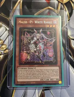 1x (M/NM) Maliss P White Rabbit MP25-EN122 Prismatic Secret Rare 1st Ed. Yugioh - Image 1