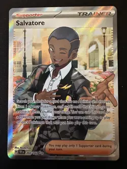 Pokemon - Salvatore - 202/162 - SV Temporal Forces - Full Art Trainer Card - Image 1