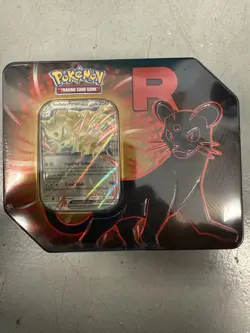 Team Rocket’s Persian Fall Destined Rivals Tin Pokemon Trading Card Game - Image 1