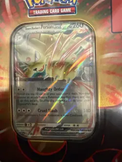 Team Rocket’s Persian Fall Destined Rivals Tin Pokemon Trading Card Game - Image 3