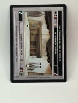 Decipher Inc - Star Wars "TATOOINE: DOCKING BAY 94" 1995 CCG Trading Card -black - Image 1