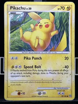 Pokemon Card Pikachu Stormfront Common 70/100 Regular MP - Image 3