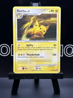 Raichu Majestic Dawn 45/100 Regular Uncommon Pokemon Trading Card LP - Image 2