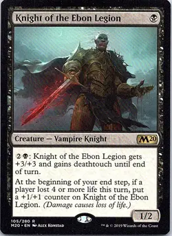 Knight of the Ebon Legion R Core Set 2020 105 NM - Image 1