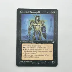Magic The Gathering MTG Knight Of Stromgald - Ice Age - VG Authentic & Official - Image 1