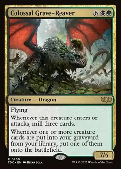 Mint/Near-Mint, English - 1 x MTG Colossal Grave-Reaver Commander: Tarkir: Drago - Image 1