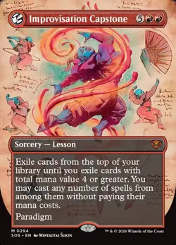IMPROVISATIONAL CAPSTONE Mythic Borderless Secrets of Strixhaven NM MTG - Image 1