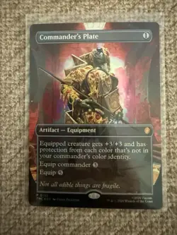 Commander's Plate - Foil Extended Art Promo TMC NM MTG - Image 1