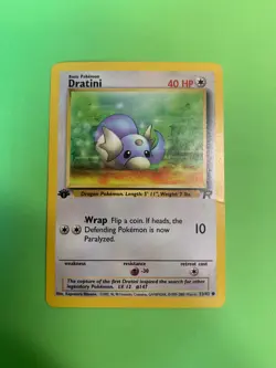 Dratini 53/82 | Team Rocket First Edition | Pokemon TCG Common with crease - Image 1
