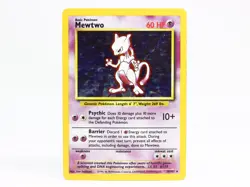 Mewtwo 10/102 Base Set Rare Pokemon Card 1999 HP - Image 1