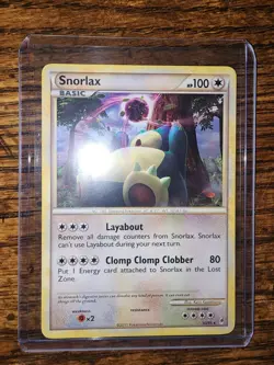 Pokemon Snorlax 33/95 Call of Legends Rare Regular 100 HP English 2011 - Image 1