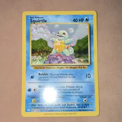 Pokemon TCG Squirtle Holo Trading Card Game Classic 001/034 Basic 40 HP 2023 - Image 1