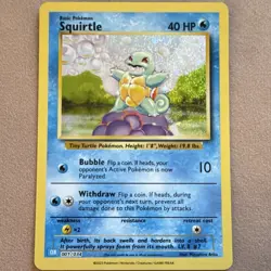 Pokemon TCG Squirtle Holo Trading Card Game Classic 001/034 Basic 40 HP 2023 - Image 5