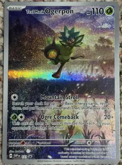 Teal Mask Ogerpon SVP 123 Sv: Scarlet & Violet ETB Promo Card Holo NM English - Image 1