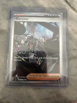 Pokemon TCG Giacomo Trainer Card 267/193 SV Paldea Evolved NM Mint - Image 1
