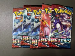 1X Battle Styles Booster Pack Pokemon Sword Shield SWSH New Sealed English - Image 1