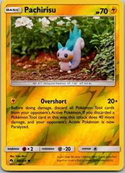 POKEMON PACHIRISU 80/214 REVERSE HOLO LOST THUNDER NM/M - Image 1