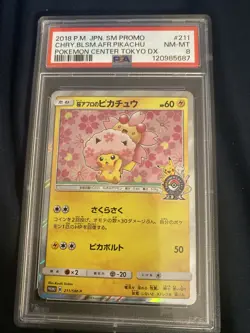 Pokemon 2018 SM-P Promos Cherry Blossom Afro Pikachu Center Tokyo #211/Sm-p - Image 1