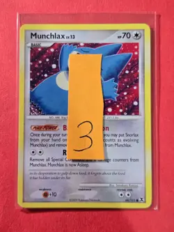 2009 Pokemon Platinum Rising Rivals #69 Munchlax, C, NF/H, cd3 - Image 3