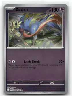 Zacian 045/094 Reverse Holo Phantasmal Flames Pokemon TCG - Image 1