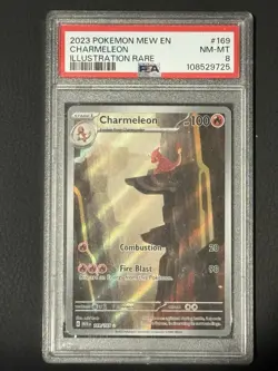 Charmeleon 169/165 Scarlet & Violet 151 Pokemon TCG Illustration Rare PSA 8 - Image 1