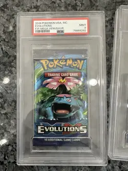 2016 POKEMON XY Evolutions 3x FOIL PACK Charizard Blastoise Venusaur PSA 9 Mint - Image 2