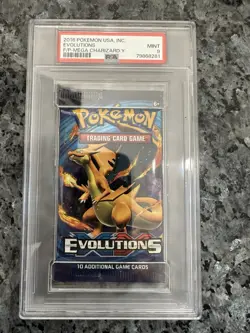 2016 POKEMON XY Evolutions 3x FOIL PACK Charizard Blastoise Venusaur PSA 9 Mint - Image 3