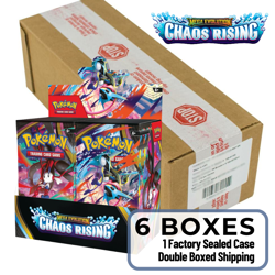 Pokemon Chaos Rising Booster Case 6 Factory Sealed Boxes PRESALE - Image 1