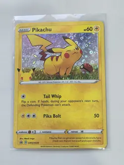 Pikachu SWSH039 General Mills Promo 2020 Holo Rare Holo Pokemon TCG Card NM - Image 1