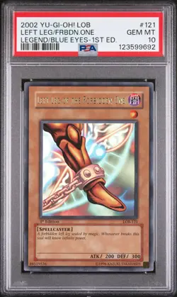Left Leg Of The Forbidden One LOB-121 1st Edition GLOSSY Yugioh PSA 10 *692 - Image 1