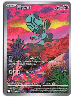 Elgyem 120/086 Holo Illustration Rare Black Bolt Pokemon - Image 1